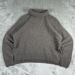Madewell Sweater Womens Medium Gray Turtleneck wool Blend B12